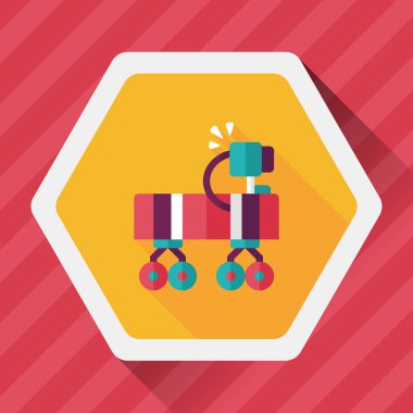 Uzun Gölge, eps10 ile alan Rover düz simgesi