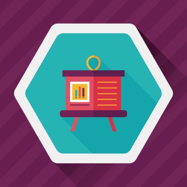 Uzun Gölge, eps10 tahta düz simgesi