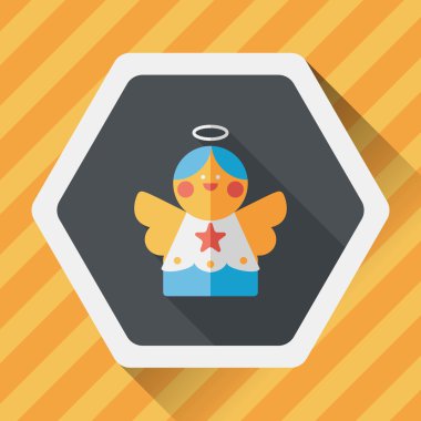 Uzun Gölge, eps10 melek düz simgesi