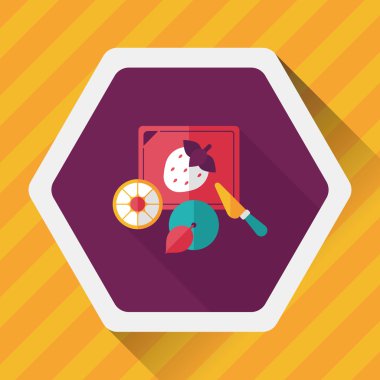 Uzun Gölge, eps10 ile kesme oyuncak düz simgesi