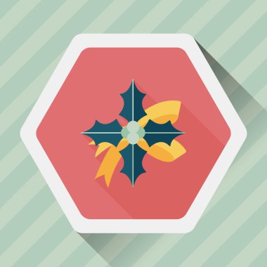 Atatürk çiçeği uzun gölge, eps10 düz simgesi