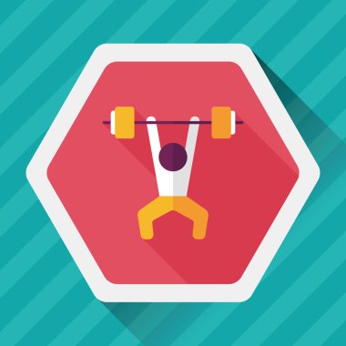 Uzun Gölge, eps10 ile Halter düz simgesi