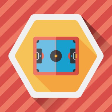 Uzun Gölge, eps10 ile baketball mahkeme düz simgesi