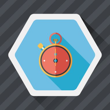 Uzun Gölge, eps10 ile kronometre düz simgesi