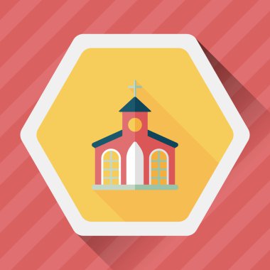 Uzun Gölge, eps10 bina kilise düz simgesiyle