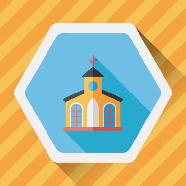 Uzun Gölge, eps10 bina kilise düz simgesiyle