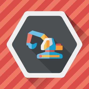 Uzun Gölge, eps10 ile ulaşım tarak düz simgesi