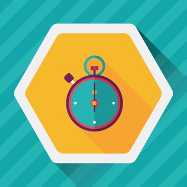 Uzun Gölge, eps10 ile kronometre düz simgesi