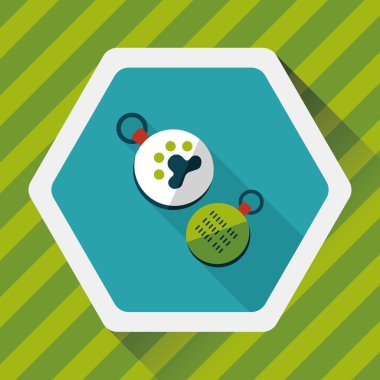 Uzun Gölge, eps10 ile evde beslenen hayvan etiketi düz simgesi