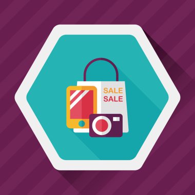 Uzun Gölge, eps10 alışveriş mevcut düz simgesiyle