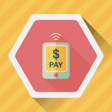Uzun Gölge, eps10 ile düz simgesi alışveriş online cep telefonu