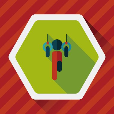 Yatay uzun gölge, eps10 ile düz simgesi bar asılı boy