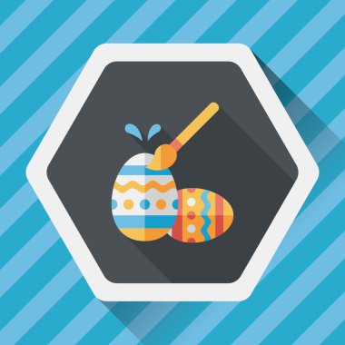 Uzun Gölge, eps10 Paskalya yortusu yumurta düz simgesiyle