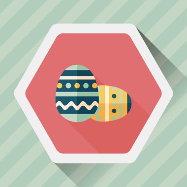 Uzun Gölge, eps10 Paskalya yortusu yumurta düz simgesiyle