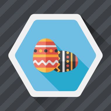 Uzun Gölge, eps10 Paskalya yortusu yumurta düz simgesiyle