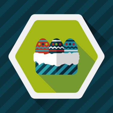 Uzun Gölge, eps10 Paskalya yortusu yumurta düz simgesiyle