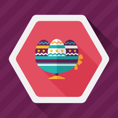 Uzun Gölge, eps10 Paskalya yortusu yumurta düz simgesiyle