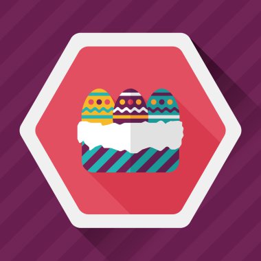 Uzun Gölge, eps10 Paskalya yortusu yumurta düz simgesiyle