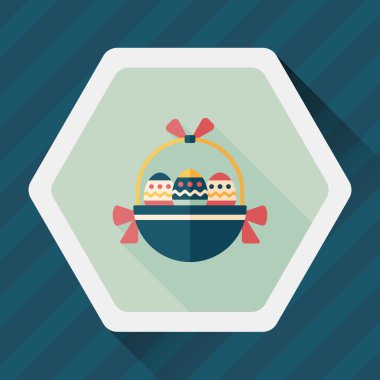 Uzun Gölge, eps10 Paskalya yortusu yumurta düz simgesiyle