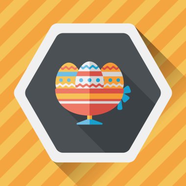 Uzun Gölge, eps10 Paskalya yortusu yumurta düz simgesiyle