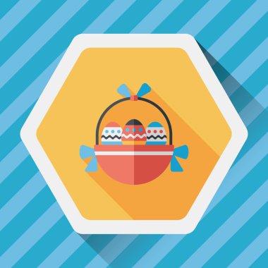 Uzun Gölge, eps10 Paskalya yortusu yumurta düz simgesiyle