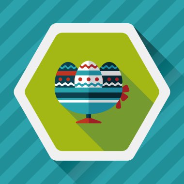 Uzun Gölge, eps10 Paskalya yortusu yumurta düz simgesiyle