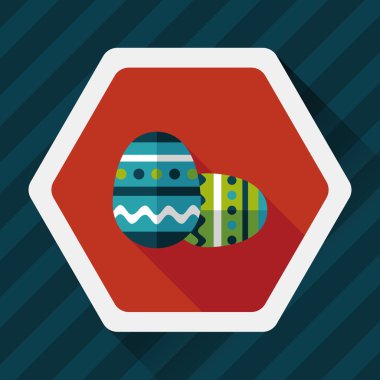 Uzun Gölge, eps10 Paskalya yortusu yumurta düz simgesiyle