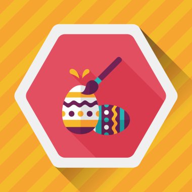 Uzun Gölge, eps10 Paskalya yortusu yumurta düz simgesiyle