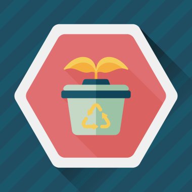 Uzun Gölge, eps1 ile çevre koruma kavramı düz simgesi