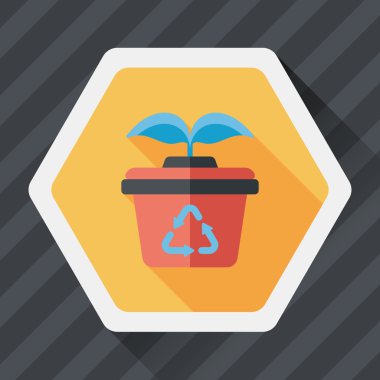 Uzun Gölge, eps1 ile çevre koruma kavramı düz simgesi