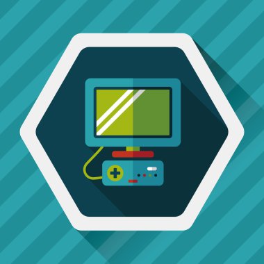 Uzun Gölge, eps10 TV oyun düz simgesiyle