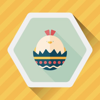 Uzun Gölge, eps10 Paskalya yortusu yumurta düz simgesiyle