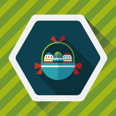 Uzun Gölge, eps10 Paskalya yortusu yumurta düz simgesiyle