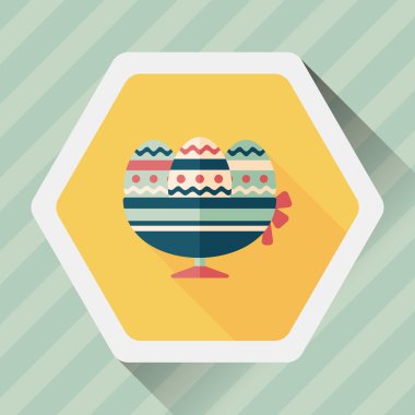 Uzun Gölge, eps10 Paskalya yortusu yumurta düz simgesiyle