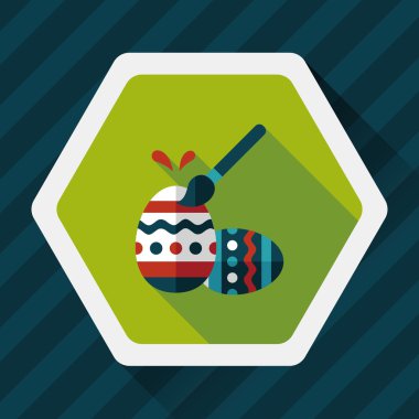 Uzun Gölge, eps10 Paskalya yortusu yumurta düz simgesiyle