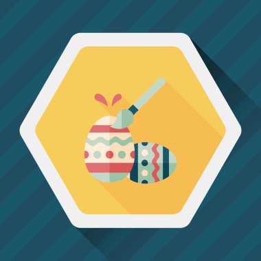 Uzun Gölge, eps10 Paskalya yortusu yumurta düz simgesiyle