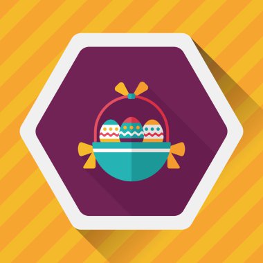 Uzun Gölge, eps10 Paskalya yortusu yumurta düz simgesiyle
