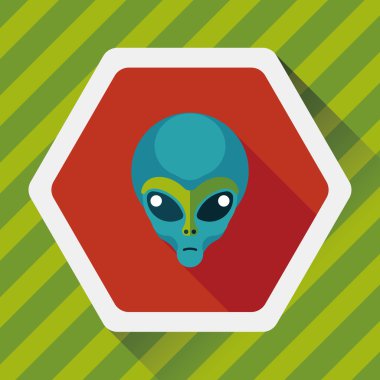 Uzun Gölge, eps10 alanı yabancı düz simgesiyle