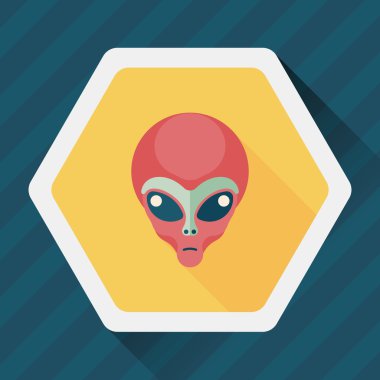 Uzun Gölge, eps10 alanı yabancı düz simgesiyle