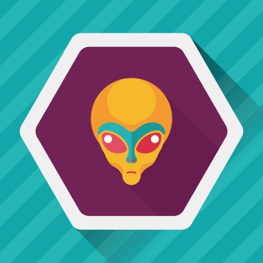 Uzun Gölge, eps10 alanı yabancı düz simgesiyle