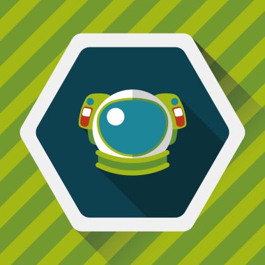 Uzun Gölge, eps10 ile uzay astronot düz simgesi