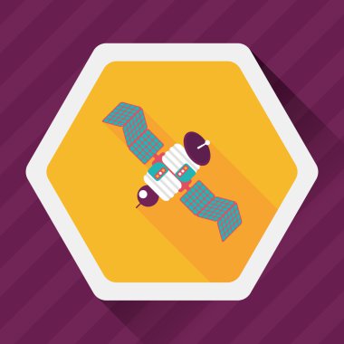 Uzun Gölge, eps10 ile uzay uydu düz simgesi