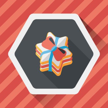 Uzun Gölge, eps10 hediye düz simgesi