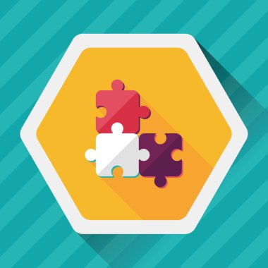 Uzun Gölge, eps 10 düz simgesi bulmaca