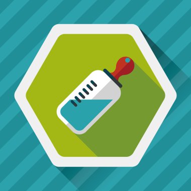 Uzun Gölge, eps 10 bebeğin kukla düz simgesiyle