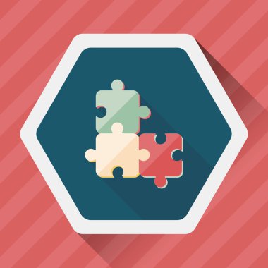 Uzun Gölge, eps 10 düz simgesi bulmaca