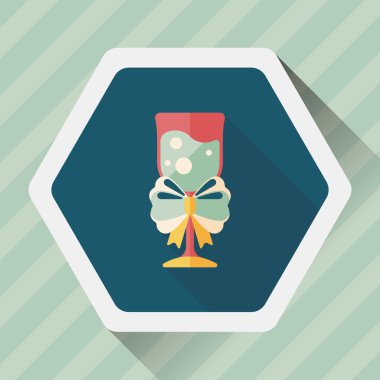 Uzun Gölge, eps10 Noel kokteyl düz simgesiyle