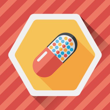 Uzun gölgeli yassı haplar