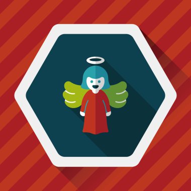 Uzun Gölge, eps10 melek düz simgesi