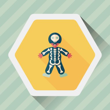 Uzun Gölge, eps10 ile iskelet düz simgesi